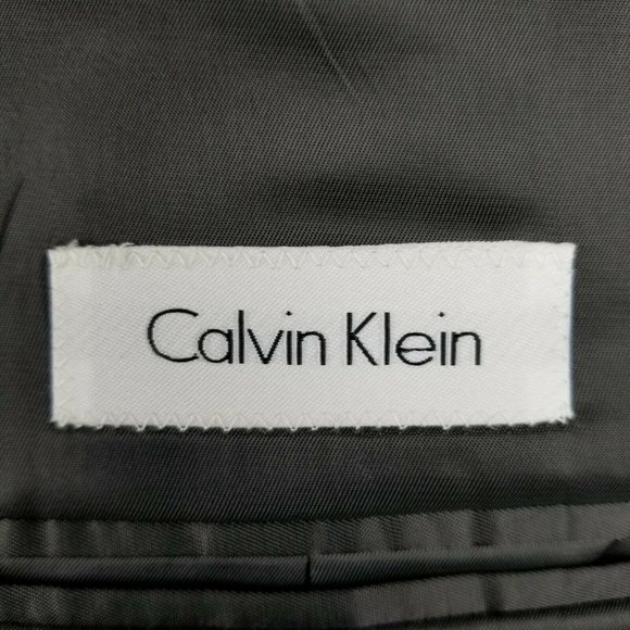 Calvin Klein Mens Sport Coat 42S Gray Blazer - Picture 10 of 12